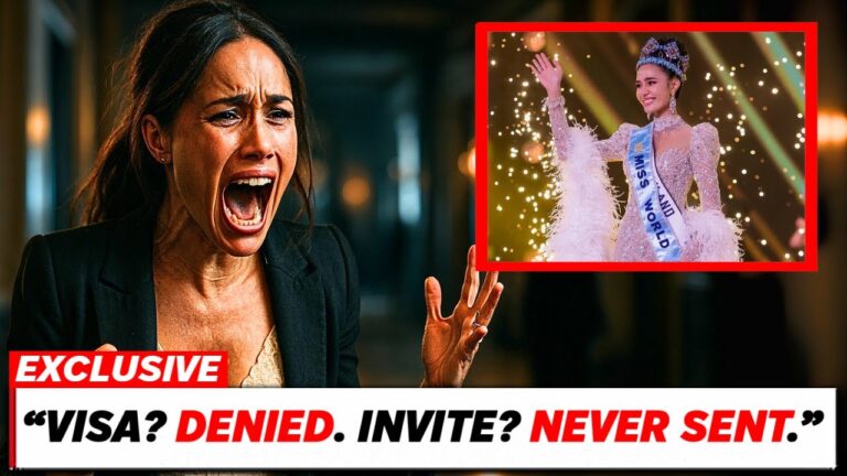 😲 MEGHAN MARKLE SNUBBED! 😲 India just slammed the door on Meghan’s Miss World 2025 dreams, leaving her “crushed” and the internet buzzing! 🚫👑 What sparked this shocking rejection? The truth is wilder than you think! 🤔